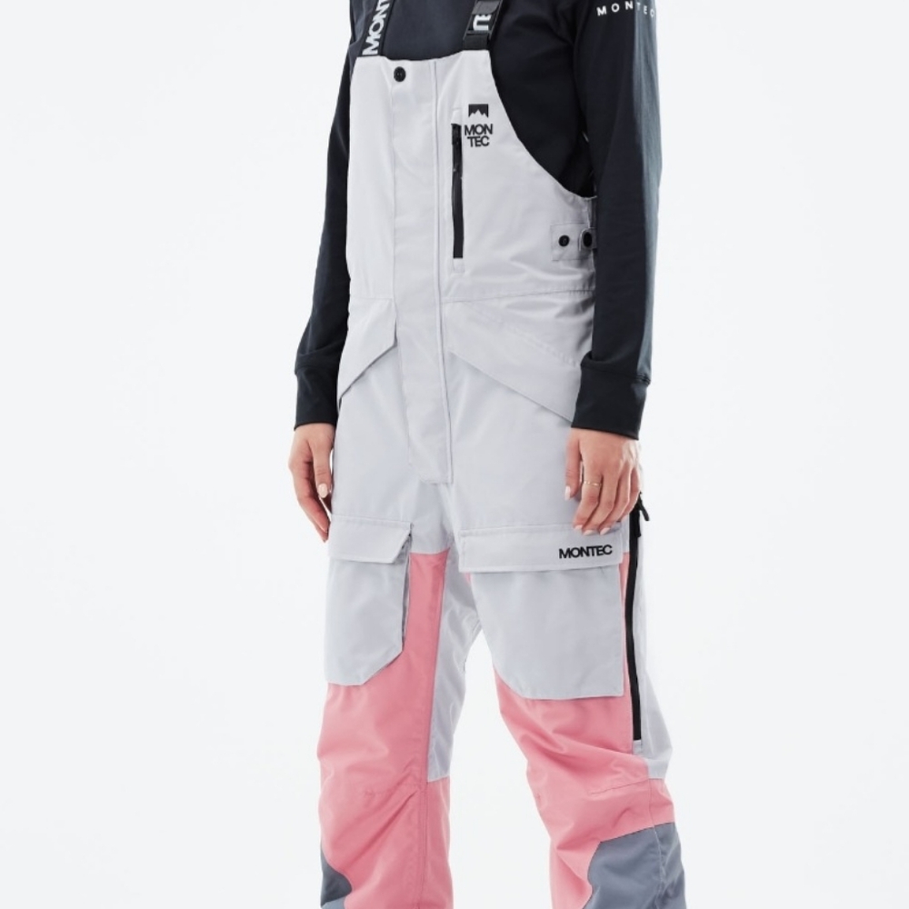 Montec bibs x small pink greay